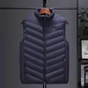 Mannen Herfst en Winter Hoge Kwaliteit Verwarmde Vest Zones Elektrische Jassen Graphene Heat Coat USB Verwarming Patded Jacket 210925