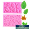 1PC Rose Leaf Silicone Moule feuilles cupcake topper fondant moules bricolage outils de décoration de gâteau bonbon argile chocolat gumpaste moule usine