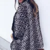Damjackor Dam Ormskinn Långärmad kostym Cardiganrock Kontorsjacka Sexig ormmönster Leopard 2022 Fashion Plus S-XL