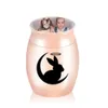 Pet cremation urn pendant Mini ashes jar, transparent glass cover can be put photo souvenir