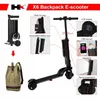 X6 Scooter elétrico Scooter 250W Duas rodas Scooters elétricos Choque/suspensão E-scooter portátil 36V para adultos