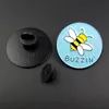 Pins, Brooches Fashion Enamel Blue Round Badge Butterfly Bee Pins Badges For Backpack Metal Pin Gifts Jewelry Brooch DIY Clothes Hats