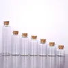 2022 Ny klar glasflaska med korksflaskor glasburkar Hängande hantverksprojekt DIY för minnessaker 30mm diameter