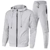 21FW new Men Women tracksuits arrival high quality two pieces set Hooded jacket+track pants with letters and strips printed Size L-4XL