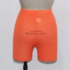 Stijlvolle vrouwen zomer bodem kleding casual shorts beachwear slank geel mesh hoge taille transparant zie door 210517