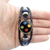 Old Video Game Controller Men Leather Armband Novely Handmade Glass Gem Art Po Charm Armband Juvely5166408