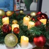 6pcs USB ricaricabile candela a LED Flicking Flowing With Remote Timer Tea Light New Year Candele di Natale Decorazione per la casa H1222