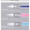 5 шт. Двугоглая супер мягкие силиконовые ногти Docting Tool Acrylic strich Rhinestone ручка для дизайна маникюма NAB014