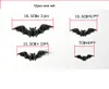 12pcs /pack color3D PVC Bat Glowing In The Dark Wall Stickers Luminous Home Decor Party Kids Living Room Walls Decals DIY Halloween Decoration Sticker