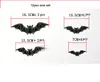 12 pz / pacco color3D PVC Bat Glowing In The Dark Wall Stickers Luminoso Home Decor Party Bambini Soggiorno Pareti Decalcomanie DIY Halloween Decorazione Adesivo