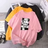 2021 Casual Killua Anime Tees HunterXHunter Woman T-shirts Fashion Loose O-neck Tops Hip Hop Lady Clothing Summer Camisetas G220228