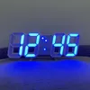 Other Clocks & Accessories 3D Smart Light-sensitive LED Wall-mounted Electronic Alarm Clock USP Interface Color Digital Light