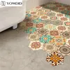 10 pcs Bathroom Mat Adesivo Quarto Porta Geométrica Geométrica Esteiras Sala de estar Impressa Wall S Decor Home 220301