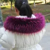 Faux Fur Collar Women Men Winter Coat Jackets Fake Raccoon Fur Collar Decor Scarves Fashion Clothes Accessories Wraps Shawl H0923