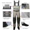 Men's Fly Fishing Waders Hunting Chest Wader outdoor Breathable Clothing Wading Pants Waterproof Clothes overalls stocking foot 201211