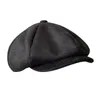 Beretti men039s sboy hat retrò berretto ottagonale beret gatsby top piatto elegante parte raso