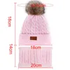 Berets Gorros Quentes Para Meninas 2021, Cachecol De Inverno Com Pompoms, Toucas Malha, Moda Crianças