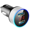 3.1A Dual USB Chargers Digital LED -spänning Display Car Chargers Adapter för smartphone