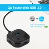 3 0 USB Hub USB 3.0 Splitter Multi USB Plusieurs Port Extender Multi-hub 2.0 Usb3.0 Hab Adaptateur pour Home PC Ordinateur Accessoires