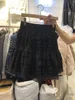Nomikuma vår sommar kvinnor kjol koreanska lagrade ruffle söta kjolar stretch hög midja a-line mini faldas mujer 6e231 210427