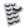 Mink lash Pestañas false eyelash fake lash 3-D thick lashes neutral 5 pairs a set packaging G807 are mixing styles each style has different length for options