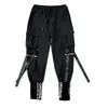 Pantalon de chargement HIP-HOP Jogger Multi-poche Noir Streetwear Rubans Mode Pantalon de survêtement Mens Harem Casual Pants