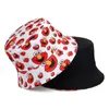 Summer Vintage Printed Women Men Reversible Fisherman Hat Foldable Cartoon Street Hip Hop Bucket Hats