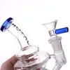 Royal Glass Hookahs Water Bong met Honingraat Perc Kleur Lip Vrouwelijk 14,5 mm Recycle Dab Rigs