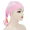 Satin Sleep Cap Elastic Wide Edge Long Hair Sleeping Hat Wrap Night Hair Care Bonnet for Women Men Unisex Caps