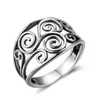 Anello fiore stile coreano per donna Punk Trendy Vintage 925 Sterling Silver Rings Party Fine Jewelry Gift