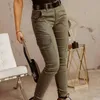 Kvinnors byxor Capris Women Outdoor Joggers Pant Tactical Streetwear Casual Cargo Zipper Fickor Knapp Office Lady Byxor