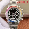 Sichu1-U1 Men's Automatic Diamond Watch 40mm Raffinerad all rostfritt stål Watch Fashion Classic Three Eyes Six Hands Design Sapphire Glass Waterproof Function Threat