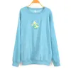Cute Flowers Oversize Loose Women Sweatshirts Fashion Sport Young Girls Casual Long Sleeve Autumn Pullovers Plus Size 210702