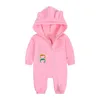 INS Autumn and winter baby Jumpsuits outing clothes thick velvet romper newborn Rompers