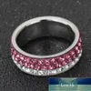 Christmas gift Czech crystal rings for women and girl High Quality stainless steel ring accessories jewelry Wholesale Factory price expert design Quality Latest
