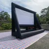 4.5x3.5m temps de fête grand lecteur d'écran de cinéma gonflable professionnel dans les écrans de projecteur de cinéma pour la plage en plein air
