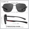 Carfia Polarized Sunglasses for Men Luxury Men Brand Designer Sunglass Attitude Sunglasses Cool Driving Metal Sun glasses