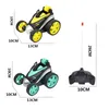 Stunt RC Car Drift Tumbling Dump Truck Remote Control Toys For Children Electric Cool Wireless RC Boy Birthday Gifts 211029