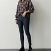 Plaid Vintage Cotton Shirt Spring femme Casual Tops Women Long sleeve Linen Girls Blouse Plus Size Blouses 210423