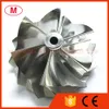 T04E 67.43 / 82.00mm 6 + 6 Ostrza Wysokowydajne Turbospręger Turbo Billet Compressor Wheel / Aluminium 2618 / Frezarki do kasety wyścigowej / Chra / Core