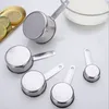 5pcs/Set Stainless Steel Measuring Spoons Tool Coffee Powder Spoon Measurings Cup Kitchen Scale Pastry Baking balance cuisine