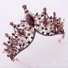 FORSEVEN Retro Baroque Style Black/Purple Crystal Princess Diadem Tiaras and Crowns Women Bride Noiva Wedding Jewelry Headbands 210707