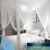 Mosquito Net 3 Beddengoed Canopy Post Bed Gordijn Stofdicht Queen King Decoratie Home Netting 4 Hoek Polyester