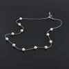 Koreanska smycken mode enkla korta imitation pärla steampunk kvinnor uttalande halsband