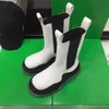 2022 designer di lusso PNEUMATICO stivali in pelle da donna alla caviglia Haif Cowskin Chelsea Zipper Boot autunno inverno Martin moda scarpe Camfort di alta qualità taglia 35-42