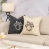 Letter Luxury Square Cushion Designer Decorative Pillow Luxurys Designers Cushion Cotton Letter Decor Living Room Cushion D2112285Z