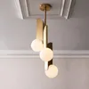 Pendelleuchten postmoderne Kunst Restaurantlampe Nordic Einfache Esstisch Nachttischbett Drei Runde Bar Cosmos Lichter Hanglamp