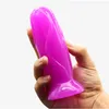 massageador de brinquedo sexual Massagem Adulto jogo PVC vibradores para mulheres com ventosa estilo Taco de beisebol 4,5 cm de espessura 14 cm de altura Masturbar mini plug anal