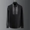 IEFB Abbigliamento da uomo Stampaggio in bianco e nero Camicia bianca di alta qualità Primavera Top Camicetta di grandi dimensioni 9Y5555 210524