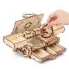 3D Assemblé Creative DIY Puzzle En Bois Transmission Mécanique Antique Boîte À Bijoux Modèle Jouet Adulte Enfants Cadeau Drop 210811